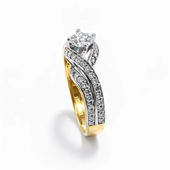 💎✨ FJ brings brilliance to life — a perfect harmony of sparkle, flow, and timeless beauty in 21k gold 💍