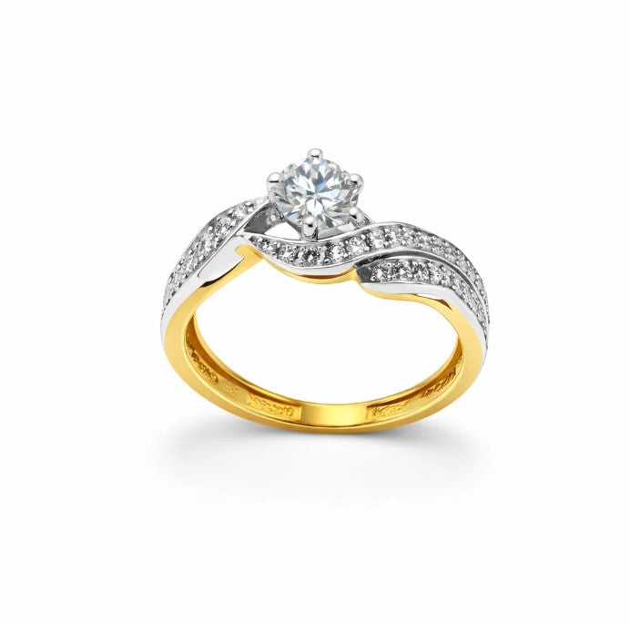 💎✨ FJ brings brilliance to life — a perfect harmony of sparkle, flow, and timeless beauty in 21k gold 💍